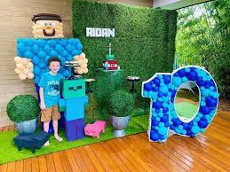 Decoration and favor kits can create atmosphere or provide matching gifts for one guest. Minecraft Birthday Party Bright Star Kids Fun Themed Kids Birthday Ideas
