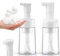 Foam Pump Bottle 2 Pack 3.4 oz/100ml Travel Size Foaming Soap Dispenser  Lash Shampoo Bottles for Cleanser Empty Pump Bottle Refillable Containers  ...