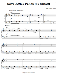 Pirates of the caribe easy piano music scores for begginers. Davy Jones Plays His Organ From Pirates Of The Caribbean Piano Sheet Music By Hans Zimmer