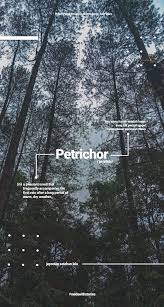 Typography Ig Story Petrichor Madewithstories Pengeditan Foto Fotografi Tipografi
