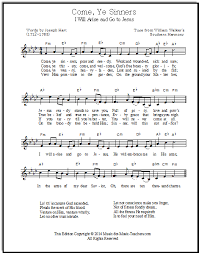 Come Ye Sinners Or I Will Arise And Go To Jesus Christian Song Lyrics Praise Songs Bible Songs