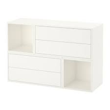 Eket White Wall Mounted Cabinet Combination Length 70 Cm Width 105 Cm Ikea Ikea Regal Wurfelregal Ikea