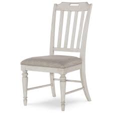 Costway set of 4 dining chairs, dining room side chair with slat back, rubber wood legs armless chair with black base and walnut seat ideal for home, kitchen, dining room 3.5 out of 5 stars 60 $189.99 $ 189. Legacy Classic Brookhaven Slat Back Side Chair With Upholstered Seat Belfort Furniture Dining Side Chairs