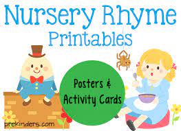 Visit your favorites nursery rhymes, famous proverbs (sayings) to find activities that include easy instructions and a list of you will find crafts, printable activities, nursery rhymes coloring pages and related resources. Nursery Rhyme Printables Prekinders