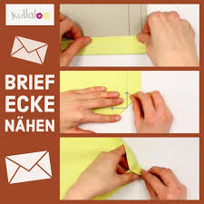 Quick Tip Briefecke Nahen Video In 2020 Briefecken Nahen Ecken Nahen Nahen Lernen