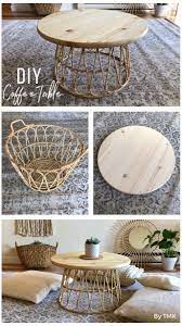 Diy Coffee Table Boho In 2021 Diy Crafts For Home Decor Diy Home Crafts Round Coffee Table Decor