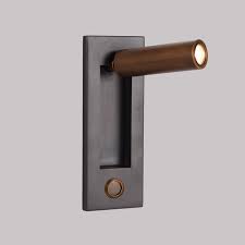 Uno Bh 016b Black Bronze Recessed Into Headboard Led Bedside Reading Light