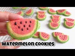 Pin By Naura Shafiqa On Kue Kering Watermelon Cookies Summer Recipes Cookies
