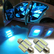 Brand New 2pcs Ultra Blue 31mm Car Interior Dome Festoon Led Light Bulbs Lamp Dc 12v Ice Blue Color Car Interior Interior Lighting