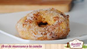 Aros De Manzana Fritos A La Canela Aros De Manzana Recetas De Comida Manzanas Fritas