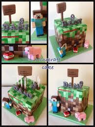 Pin By Simone On Sweets Minecraft Cake Video Game Cakes Birthday Party Cake