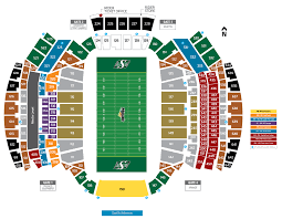 Official Seating Map Saskatchewan Roughriders
