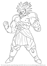 Defiance in the face of despair!! Learn How To Draw Broly From Dragon Ball Z Dragon Ball Z Step By Step Drawing Tutorials