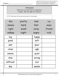 Pin By Asmaa Alabsi On School Vocab Worksheets Synonym Worksheet Antonyms Antonyms Worksheet