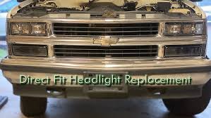 Headlight Replacement Chevrolet Truck 88-98 - YouTube