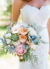 Less commonly asked for than other wedding flowers, hyacinths are a good option if you want something that is different. Finding Love In The Aftermath Of A Storm Blue Wedding Bouquet Wedding Bouquets Bridal Flowers