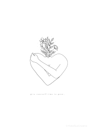 A4 Self Growth Art Print In 2020 Self Love Tattoo Love Yourself Tattoo Inspirational Tattoos