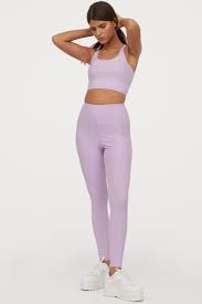 Leggings High Waist Light Purple Ladies H M Us High Waisted Leggings High Waisted Leggings
