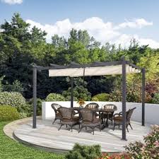 Aluminum pergolas aluminum pergolas have a look of their own and some special features that go. Backyard Creations Pergola Wayfair