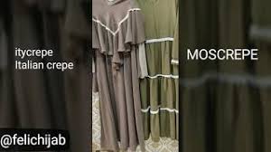 Syari import orang mosscrepe voal cotton ori lux bubble tekstur. Perbedaan Moscrepe Dan Itycrepe Beda Jauh Youtube