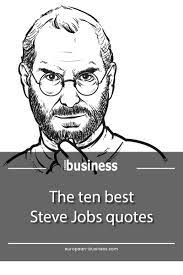  Steve Jobs Was Great He Changed The World We Have Collected His Ten Best Quotes Steve Jobs Quotes Steve Jobs Work Advice
