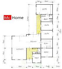 mc home b41 moderne bungalow met plat dak alles begane grond 1 2 3 4 slaapkamers bungalow plattegronden grondplan plattegrond