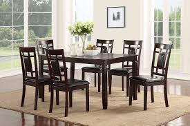 The rectangle table shape will easily fit in your dining room. 7 Piece Dining Table Set