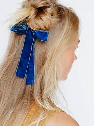Blue Ribbon Hair Chignon Hair Curling Iron Hairstyles Hair Tools