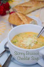 Skinny Broccoli Cheddar Soup Recipe Healthy Living Recette Soupe Potage Recette Vegetarienne