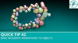 Quick Tip 42 Bake Mograph Animations To Objects In 2020 Motion Design Objects Interactive Design