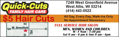 Thinking about a new hair color or haircut? 7 Haircut West Allis Checked In