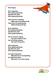 Menanam jagung di kebun kita. Lirik Lagu Rasa Sayang