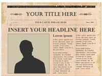 You can edit it fast. Newspaper Template Olden Times Cprc