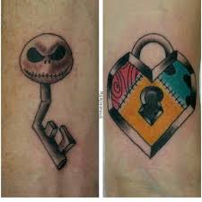 Jack and Sally Nightmare Before Christmas Tattoo by seankilleffer