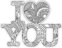 I Love You Diecut Coloring Card Coloring Pages Valentine Coloring Pages Love Coloring Pages