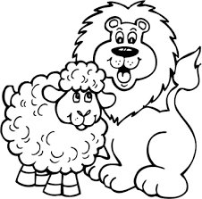 These alphabet coloring sheets will help little ones identify uppercase and lowercase versions of each letter. Lion And Lamb Printable Clip Art And Images