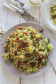 Tabouleh Salad With Parsley Dates And Grapes Nadia Lim Recipe Whole Food Recipes Recipes Salad Recipes