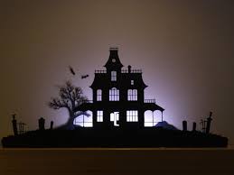Silhouette De Maison Hantee House Silhouette Halloween Silhouettes Haunted House