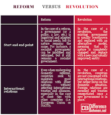 Difference Between Reform And Revolution Difference Between