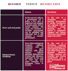 difference between reform and revolution difference between