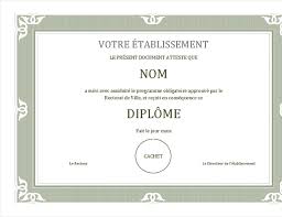Certificat De Diplome