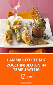 Lammkotelett Mit Zucchinibluten In Tempurateig Rezept Rezepte Kochen Lammkotelett