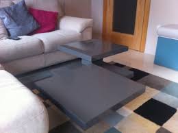 A custom height adjustable rotating coffee table perfect for tv dinners. Multi Configuration Rotating Coffee Table Ikea Hackers