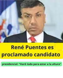 🇨🇱 René Puentes es proclamado candidato presidencial: “Haré todo para  estar a la altura” @tioreneoficciall