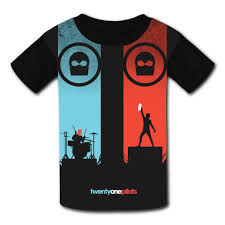 twenty one pilots kids fashion 3d printing short sleeve tshirts for boys girls