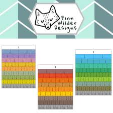 Fraction Charts 16 Varieties By Finn Wilder Designs Tpt