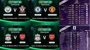 Jadwal bola semua pertandingan malam ini menyajikan jadwal terlengkap dari siaran langsung tv bola hari ini yang live di tv, meliputi jadwal bola siaran langsung liga inggris, liga spanyol, liga italia, liga jerman, liga champions, piala fa, liga 1 indonesia, piala dunia dan masih banyak lainnya! Jadwal Bola Malam Ini Live Streaming Molatv Bein Sport Piala Liga Inggris Liga Italia Liga Spanyol Tribun Jogja