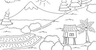Kumpulan inspirasi mewarnai gambar pemandangan ini bisa menjadi contoh aktivitas menggambar ataupun mewarnai. Coloring Pemandangan Alam