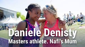 En toch lijkt de olympische kampioene zich geen zorgen te maken. International Masters Games Association Interview With Nafi Thiam S Mother Daniele Denisty Facebook