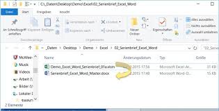 In dieser kombobox möchte ich daten (ca. Excel Word Mit Excel Einen Serienbrief In Word Erstellen Per Vba Code Codedocu De Office 365